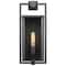 Nuvo Exhibit 1-Lgt Medium Wall Lantern - Matte Black / Clear Beveled Glass 60/7544 - alternate 3